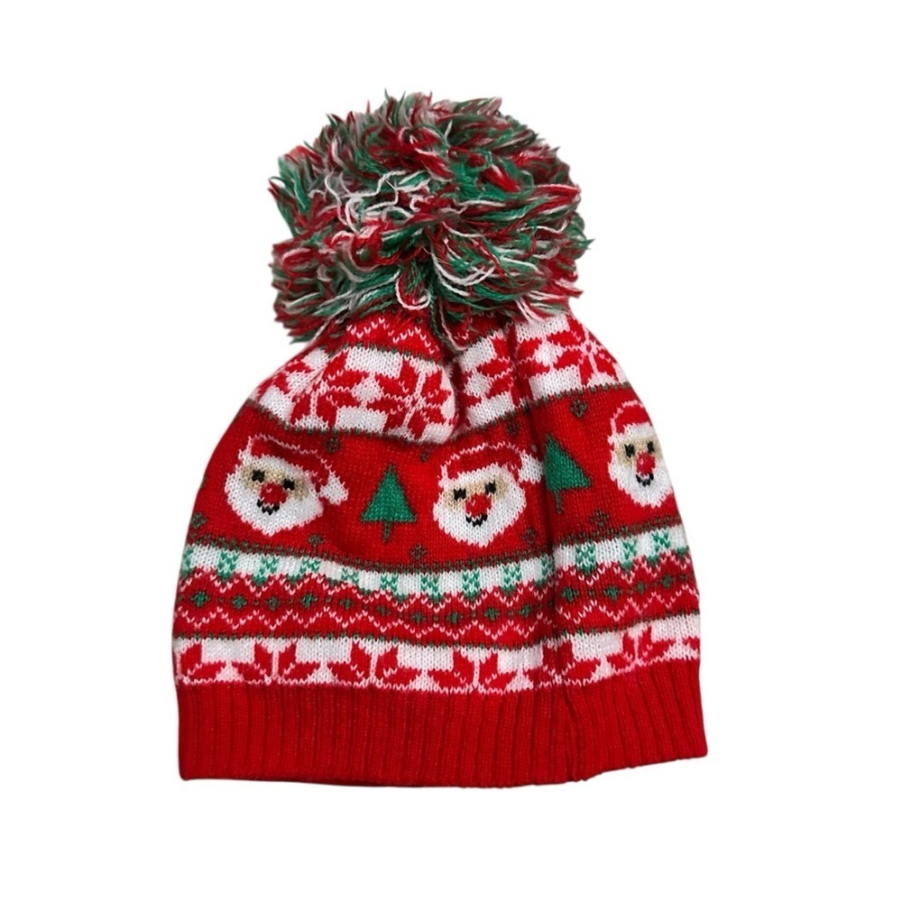 Laura Ashley Red and Green Baby Beanie